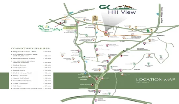 Featured Image of GK Hill View Location Map
